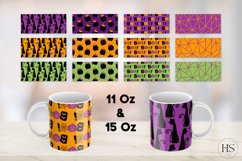 12 Happy Halloween Mug Sublimation PNG Bundle, Mug Wrap Product Image 2
