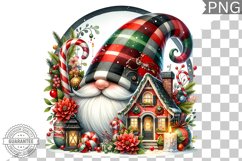 Christmas Gnome Sublimation - Clipart PNG Design Product Image 1