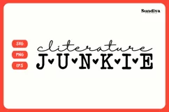 Printable Spicy Book Lover SVG | Cliterature Junkie Product Image 3