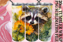 Blissful Sublimation 20oz tumbler wrap, Animals Product Image 1