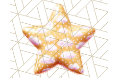 Cute Puffy Star Clipart PNG, 3D Glossy Pastel Stars Clip Art Product Image 2