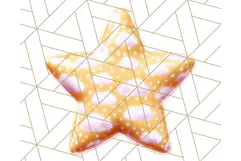 Cute Puffy Star Clipart PNG, 3D Glossy Pastel Stars Clip Art Product Image 2