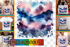 LUMINOUS TSHIRT Design Ideas, Watercolor Pattern Product Image 1