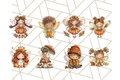 Fall Fairy Clipart PNG, Autumn Fairy People With Wings Product Image 6