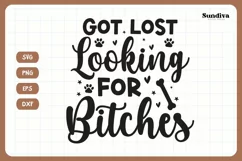 Funny Dog Bandana Quotes SVG | Got Lost Looking For Product Image 3