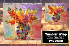 Garden Elegance Tumbler Design: Blooming Beauty Product Image 1