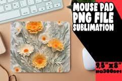 3D Flower in Hole Mouse Pad for Sublimation PNG Product Image 1