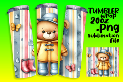 Sublimation Designs for 20oz Tumblers , Teddy Bear Product Image 1