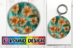 Springtime Petal Power Round Design Blossom PNG Product Image 1