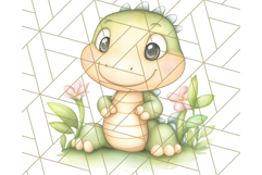 Pastel Safari Jungle Baby Animals PNG Clipart, Nursery Product Image 2