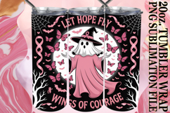 Joyful Memories 20oz tumbler wrap, Ghost Cancer Product Image 1