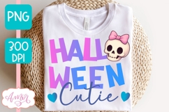 Halloween Cutie shirt PNG for Sublimation, Cute skull PNG Product Image 5