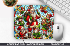 Mouse Pad Sublimation, Christmas Mouse Pad PNG Design Product Image 1