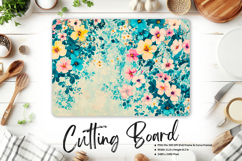 Flower Cutting Board Kitchen Chopping Board Sublimation_74 Product Image 1