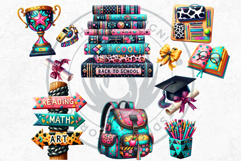 Girly Back to School teacher PNG Clipart Classroom decor Product Image 4