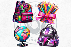 Girly Back to School teacher PNG Clipart Classroom decor Product Image 9
