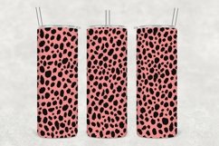 Blush Leopard Texture Tumbler Wrap Sublimation Product Image 1