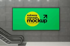 Subway Signage Horizontal Mockup Product Image 1