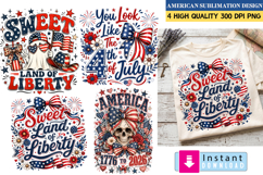 American Sublimation Designs,4th of july Sublimation Product Image 1