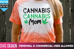 Cannabis Mom SVG Cut File, Weed SVG Cut File,Cannabis Quotes Product Image 2