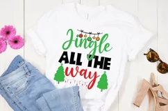 Jingle All the Way SVG Cut File,Jingle All theWay SVG Quotes Product Image 1