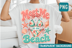 Meet Me At The Beach Sublimation png Product Image 1