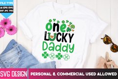 One Lucky Daddy - St. Patrick&#039;s Day SVG Product Image 1