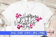 Happy Valentine's Day - Love & Wedding SVG EPS DXF PNG Product Image 1