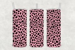 Bubblegum Leopard Texture Tumbler Wrap Sublimation Product Image 1
