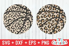 Basketball SVG | Leopard Print Basketball | Shirt Design Product Image 5