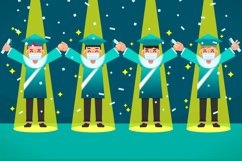 Graduates Wearing Medical Masks Product Image 1