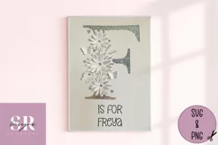 Pop up letter F | Paper cutting | 3d letter F SVG Product Image 3