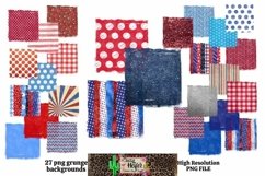 Patriotic July 4th Grunge Backgrounds for Dye Sublimation Product Image 1