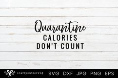 Quarantine calories don&#039;t count Svg, Social Isolation gift Product Image 2