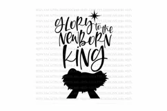 Glory to the Newborn King - Christmas Jesus - SVG DXF JPG AI Product Image 3