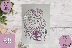 3D Day of the dead svg |paper cutting | Sugar skull Product Image 1