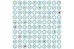100 experience icons set, isometric 3d style Product Image 1