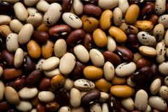 Striated Spotted beans colorful. Generate Ai Product Image 1