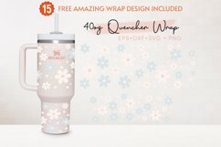 Daisy 40oz Quencher Tumbler, Flower, Lovely Floral, Spring Product Image 2