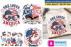 American Christian Birble Sublimation design Product Image 1