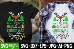 My Favorite Color is Christmas Lights SVG Cut File,Christmas Product Image 2