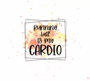 Running Late Is My Cardio - Sublimation Skinny Tumbler Product Image 2