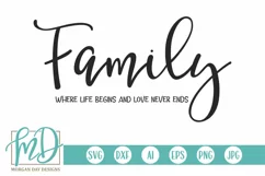 Family SVG DXF PNG Cut File Product Image 2