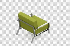 Isometric Arm Chair 3D isolated render Product Image 1