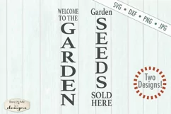 Garden Seeds Vertical Porch Sign SVG DXF Files Product Image 2