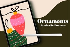 Christmas Holiday Ornaments Procreate Stamp Brushes Product Image 1
