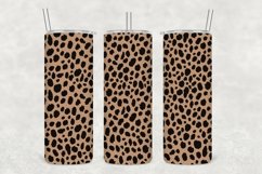 Chai Leopard Texture Tumbler Wrap Sublimation Product Image 1