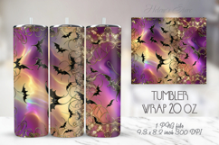 Halloween tumbler 20oz wrap sublimation designs BUNDLE Product Image 17