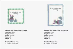 Can They See Me Picture Frames - 4 x 4 and 5 x 7 Hoops Product Image 3