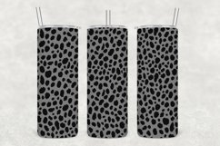 Charcoal Leopard Texture Tumbler Wrap Sublimation Product Image 1